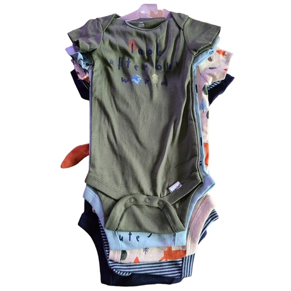 Boys Gerber 5pk Onesies - Picture 3 of 10
